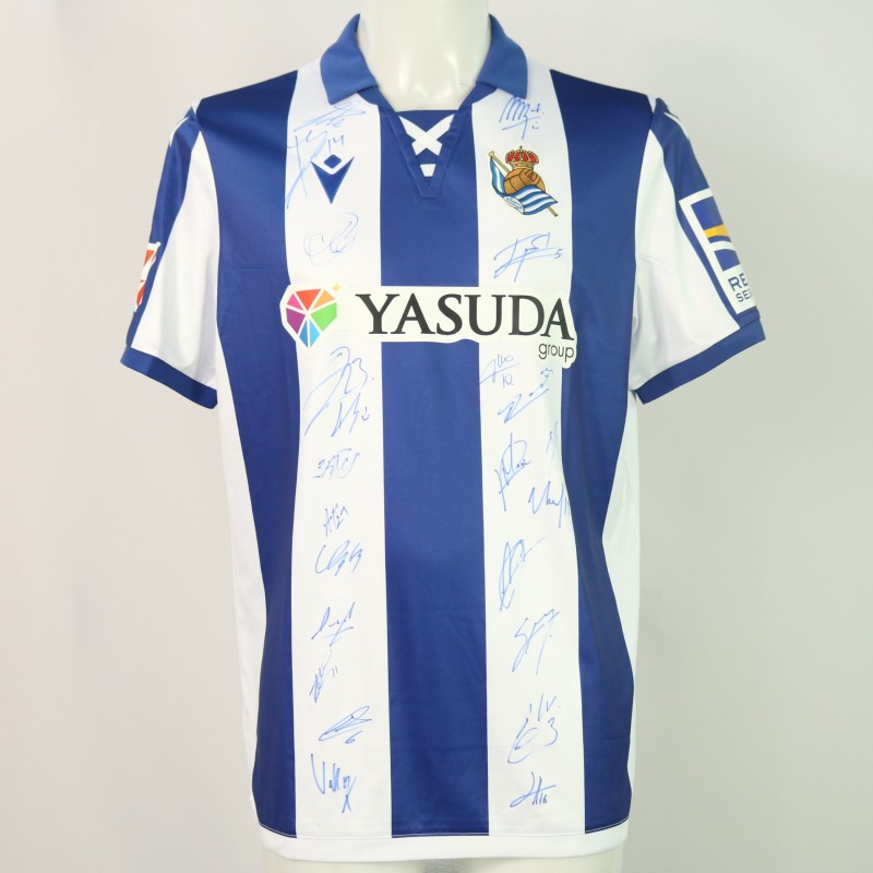 Official Real Sociedad Home Shirt, 2024/25 - Signed by the players