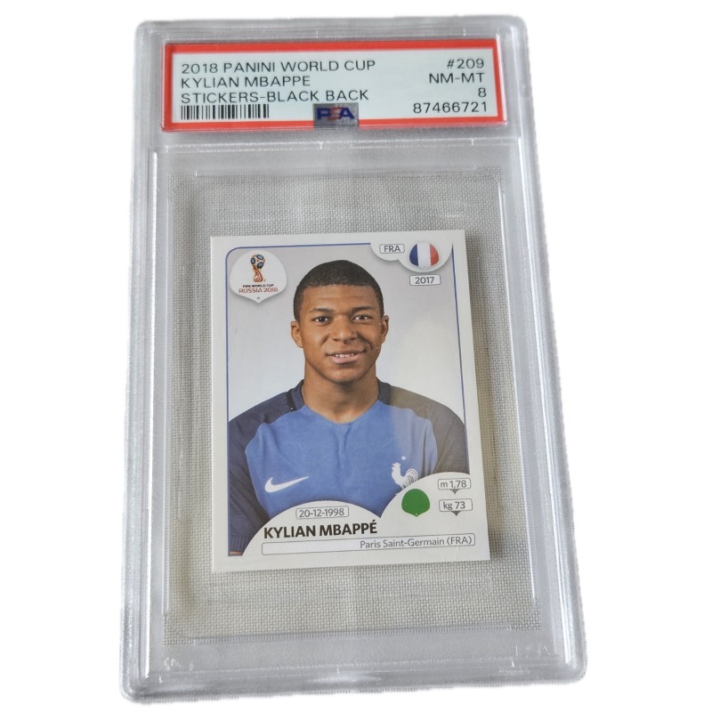 Sticker Kylian Mbappe Panini World Cup Back-Black, 2018 - #209