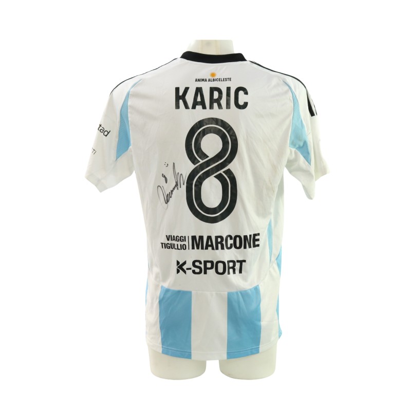 Karic's Unwashed Signed Shirt, Lucchese vs Virtus Entella 2025