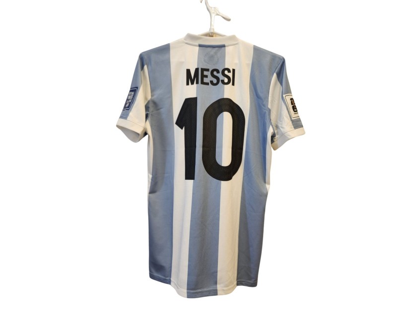 La maglia dell'Argentina di Lionel Messi per le qualificazioni ai Mondiali di calcio del 2026