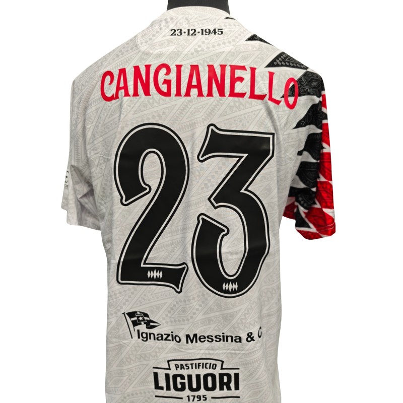 Cangianiello's Comemmorative Match-Worn Shirt + Shorts, Latina vs Sorrento 2026 - 80th Anniversary with RF78 Patch