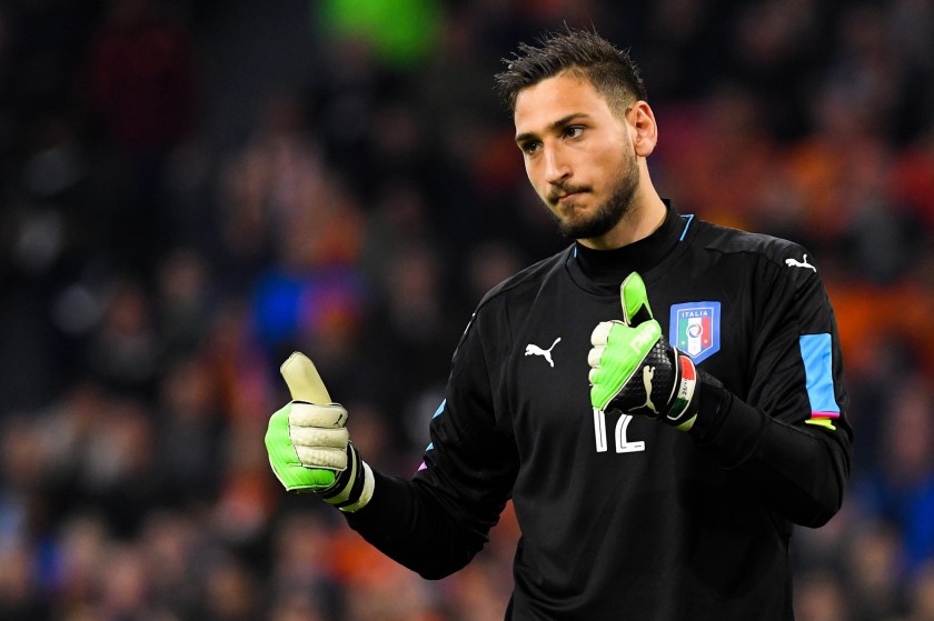Donnarumma's Match-Issue Macedonia - Italy Shirt, World Cup 2018 Qualifiers