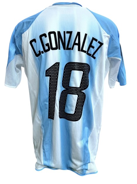 Gonzalez's Argentina Match-Issued Shirt, 2004