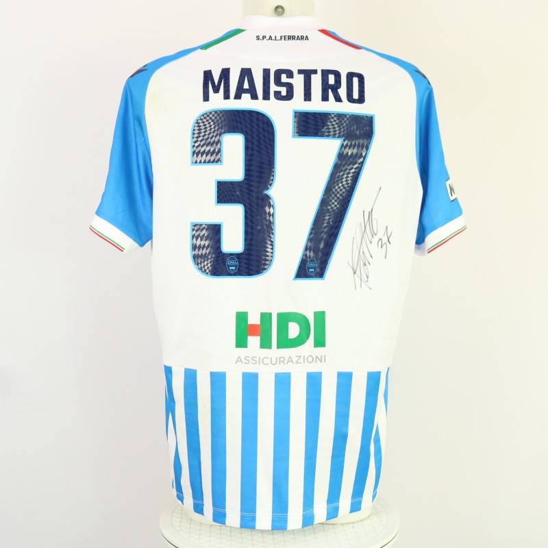 Maistro's Signed Unwashed Shirt, Ancona vs SPAL 2024 