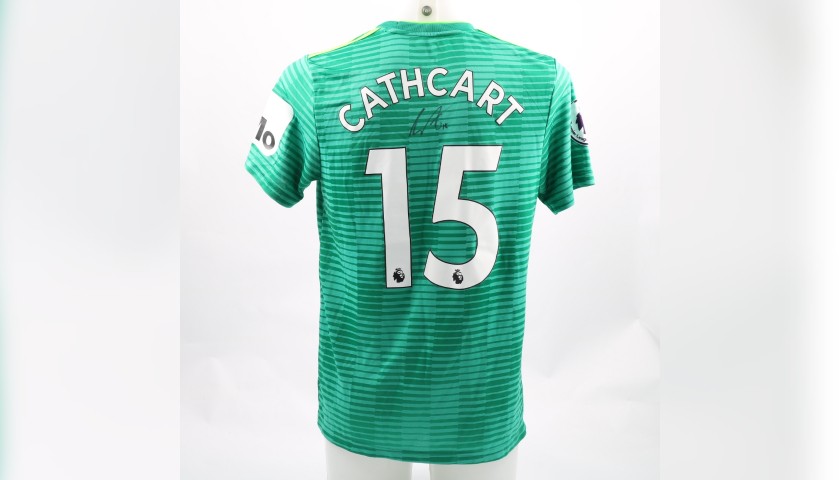 Cathcart's Watford FC Worn and Signed Away Poppy Shirt