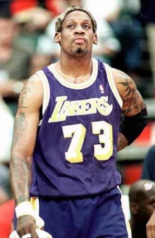 Rodman Official Los Angeles Lakers Signed Jersey