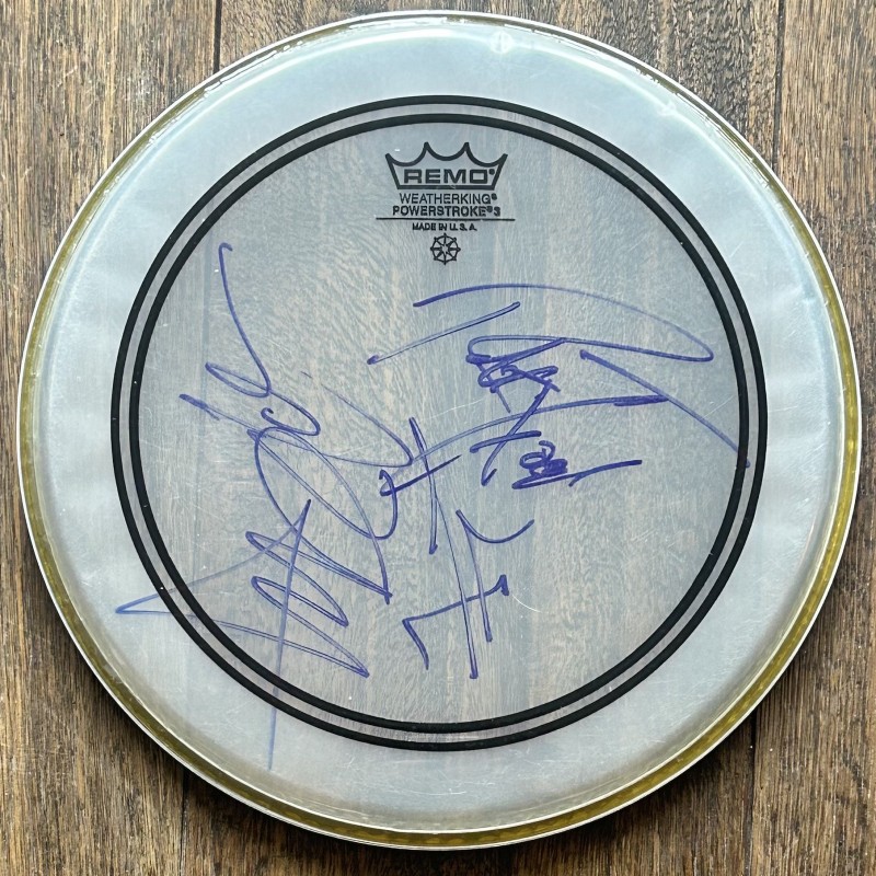 Metallica Signed Drumskin