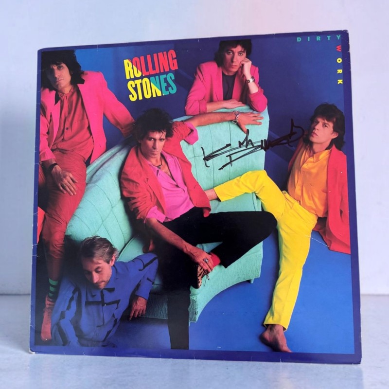 Keith Richards of The Rolling Stones Signed Vinyl LP