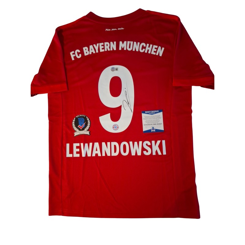 Robert Lewandowski's Bayern Munich 2019/20 Signed Replica Shirt