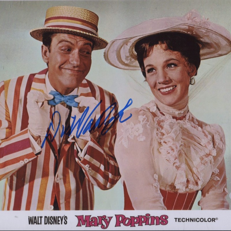 "Mary Poppins" Fotografia autografata da Dick Van Dyke