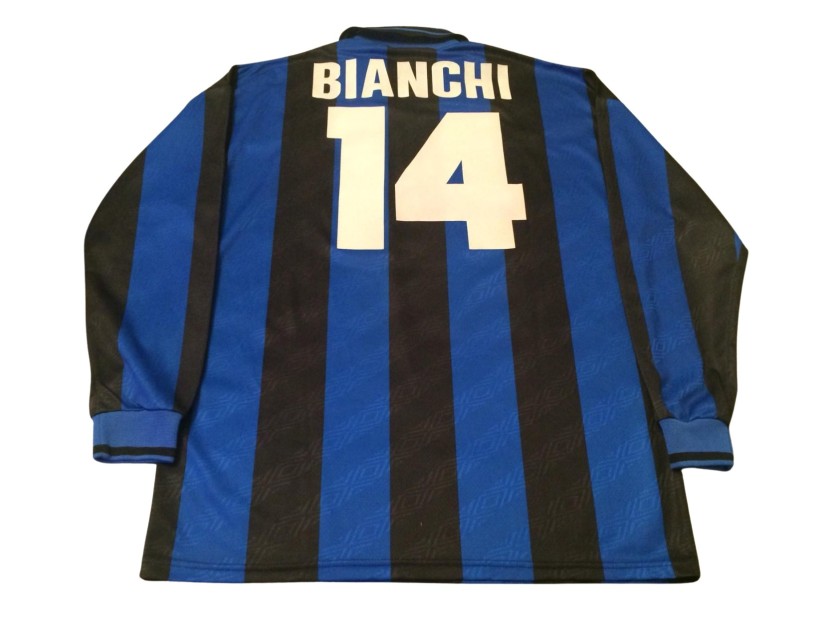 Bianchi's Inter Match-Issued Shirt, 1995/96