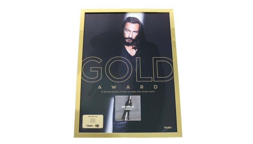 "I Believe" Gold Disc - Bob Sinclar