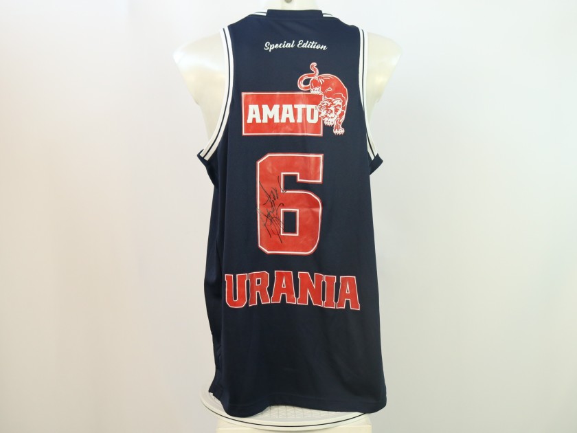 Amato's Match Worn tank top, Urania Basket 2024 - Signed