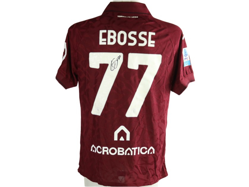 Ebosse's Signed Unwashed Shirt, Udinese vs Torino 2026