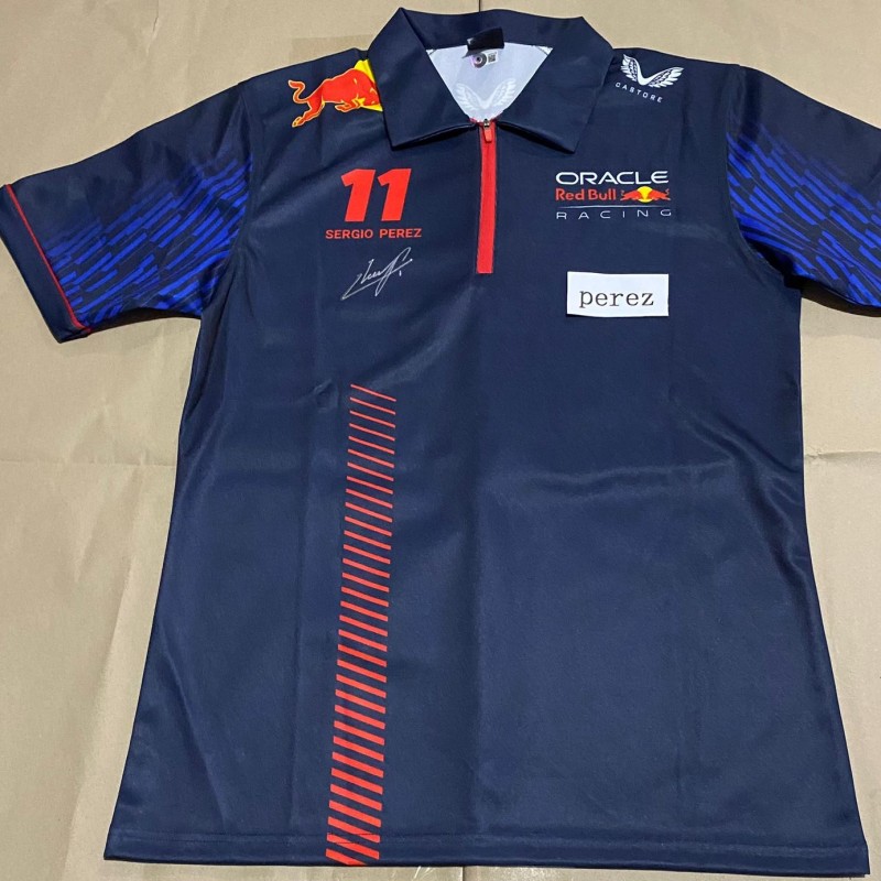 Sergio Perez Signed F1 Red Bull Shirt