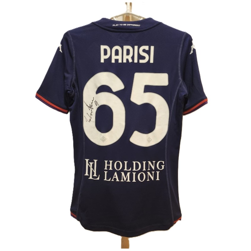 Fabiano Parisi's Fiorentina 2023 Signed Match Worn Shirt vs Lazio