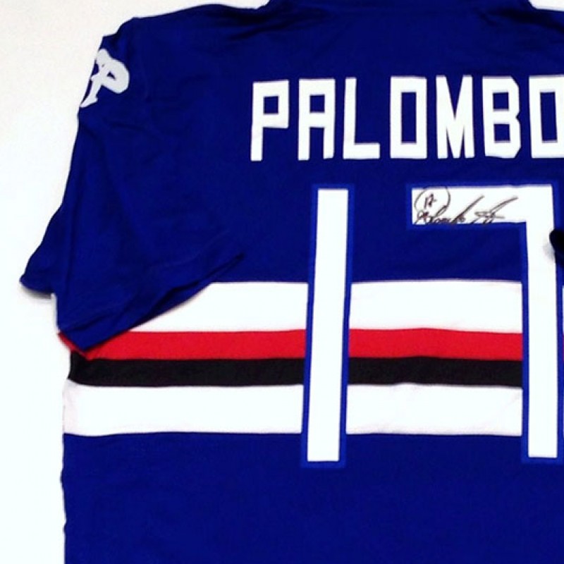 Palombo Sampdoria match iussed shirt, Serie A 2013/2014 - signed