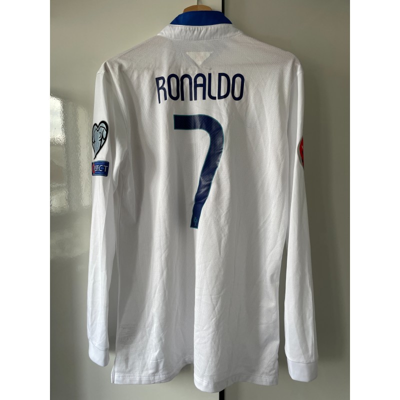 Cristiano Ronaldo's Portugal 2014 Match Issued Shirt Vs Denmark