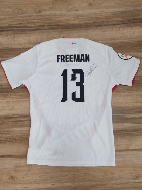 Tommy Freeman's Signed Match-Worn Shirt, Italy vs England Men's Six Nations 2026