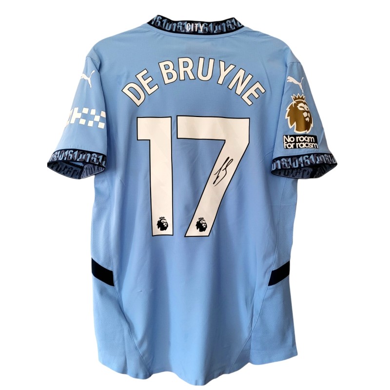 Maglia Gara De Bruyne "Poppy" Bournemouth vs Manchester City, 2024 - Autografata