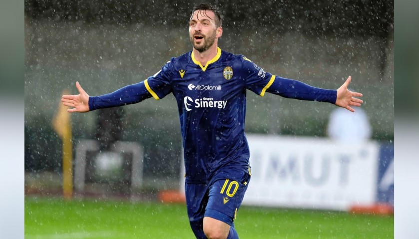 Di Carmine's Hellas Verona Worn and Signed Kit, 2019/20 