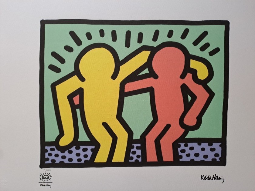 "Friendship" Lithograph by Keith Haring (after)