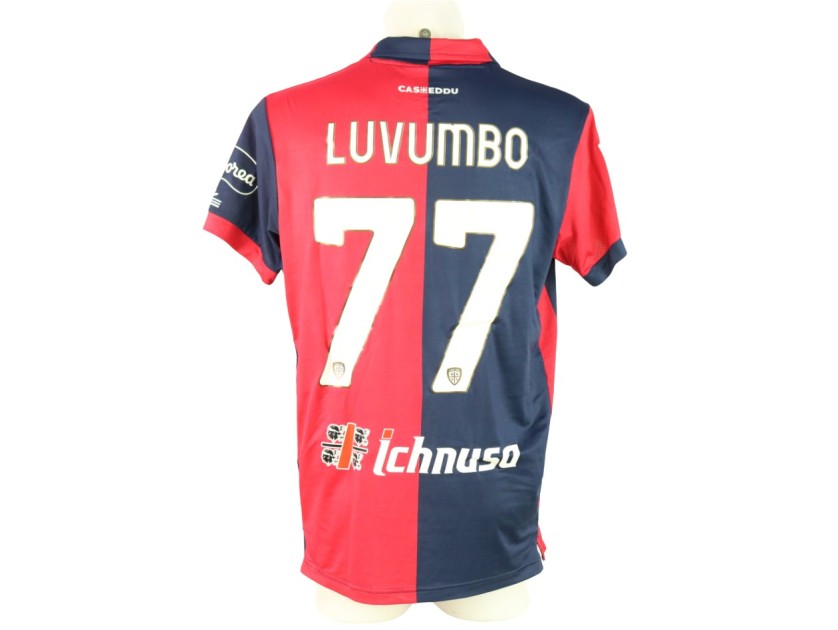 Luvumbo's Match Shirt, Cagliari vs Hellas Verona 2024 "Keep Racism Out'"