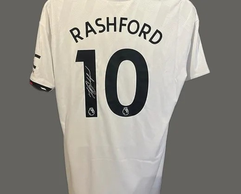 Marcus Rashford's Manchester United 2022/23 Signed Official Away Shirt