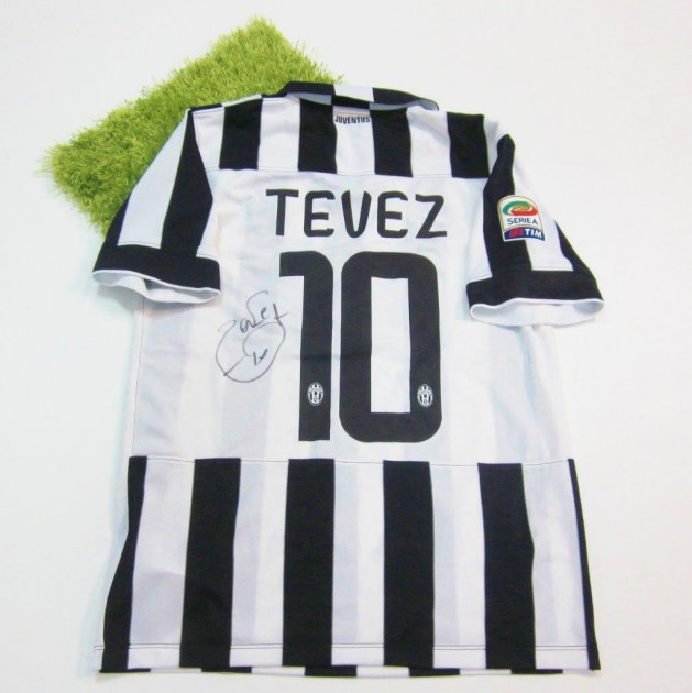 Tevez Juventus shirt, Serie A 2014-15 - signed 
