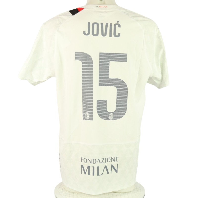 Maglia ufficiale Jovic Milan, 2023/24 - Autografata