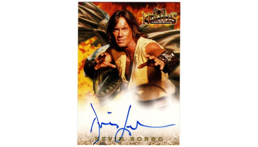 Hercules - Kevin Sorbo Signed Card