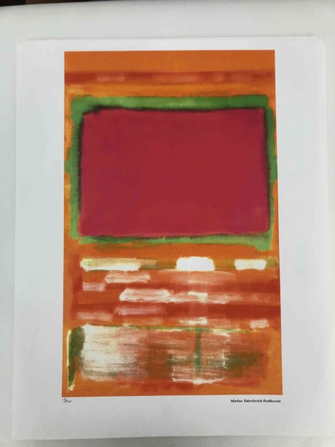 Litografia offset di Mark Rothko (after)