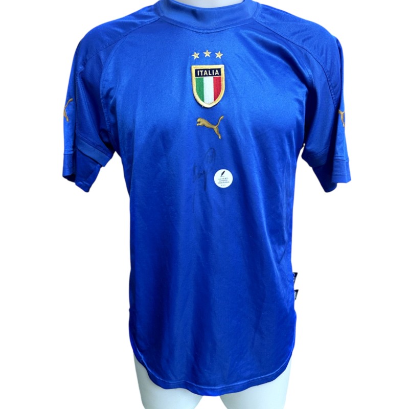 Italy Official Shirt, 2004 - Signed by Roberto Baggio