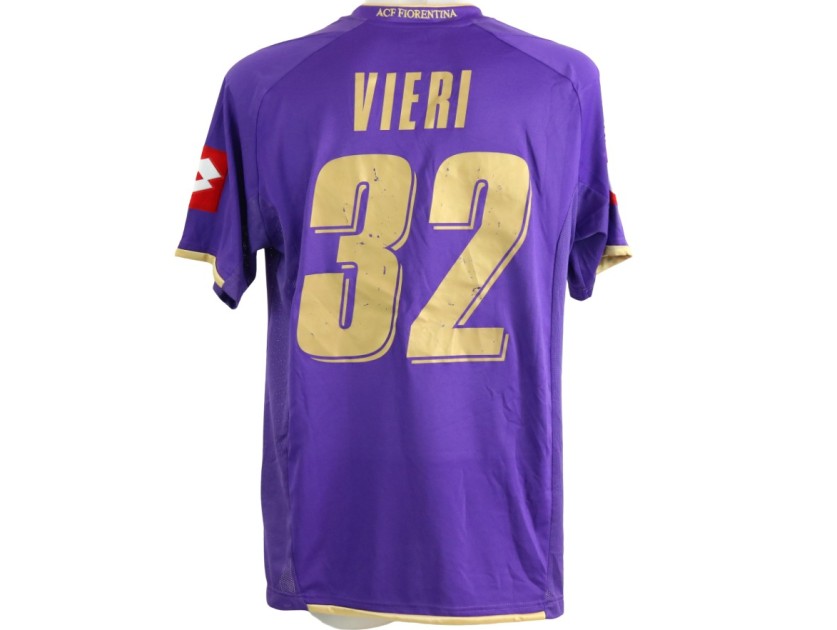 Vieri's Fiorentina Match Shirt, 2007/08