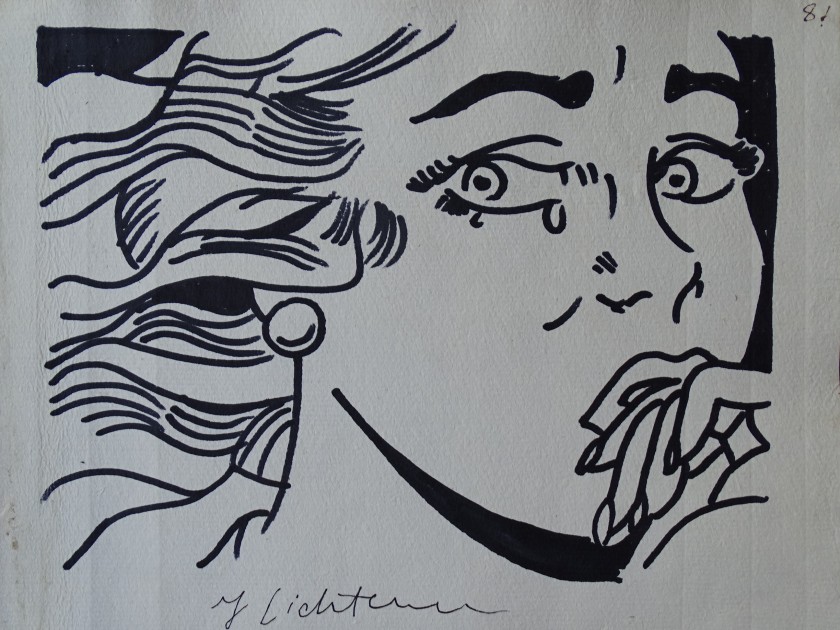 Disegno di Roy Lichtenstein (attributed)