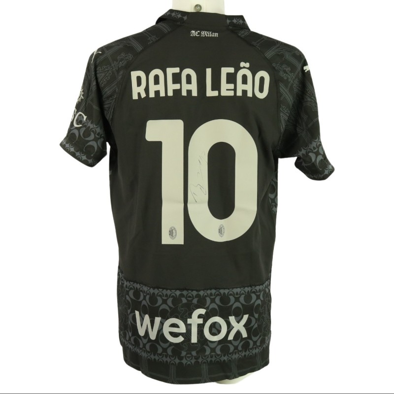 Rafa Leao Official AC Milan Signed Shirt Box, 2023/24