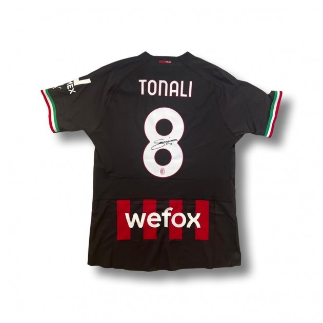 Sandro Tonali's AC Milan 2021/22 Signed Shirt