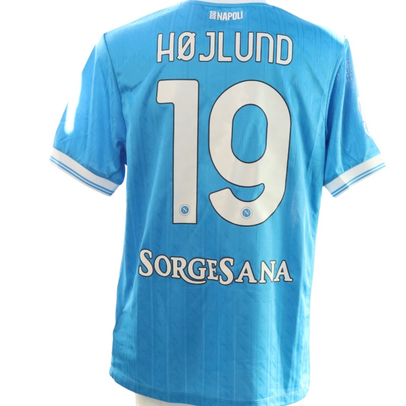 Hojlund's Match-Issued Shirt, Napoli vs Milan Italian Supercup Semifinals 2025