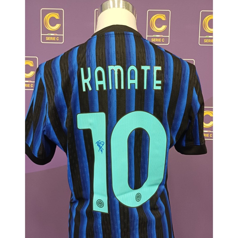Kamate's Inter U23 Signed Issued Shirt, 2025/26