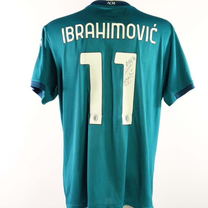 Ibrahimović's AC Milan Signed Match Shirt, 2020/21