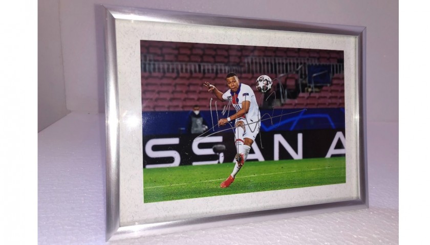 Fotografia autografata da Kylian Mbappe