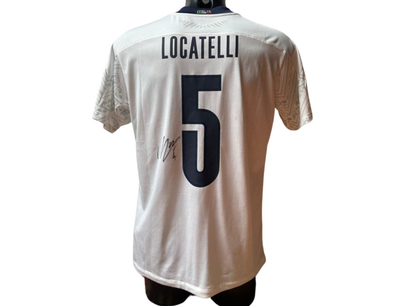 Locatelli's Match Shirt, Bulgaria vs Italy 2021 - Signed with video proof