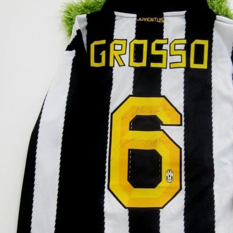 Maglia Juventus di Grosso indossata nella Serie A 2010/2011 - firmata
