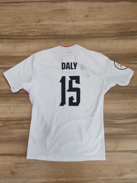 Elliot Daly's Signed Match-Worn Shirt, Italy vs England Men's Six Nations 2026