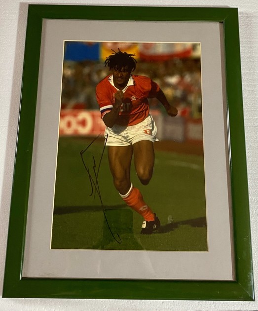 Ruud Gullit's Netherlands Signed and Framed Photo