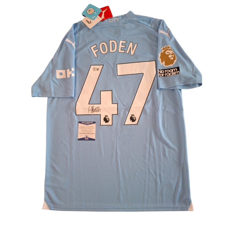 Phil Foden's Manchester City 2023/24 Signed Home Shirt