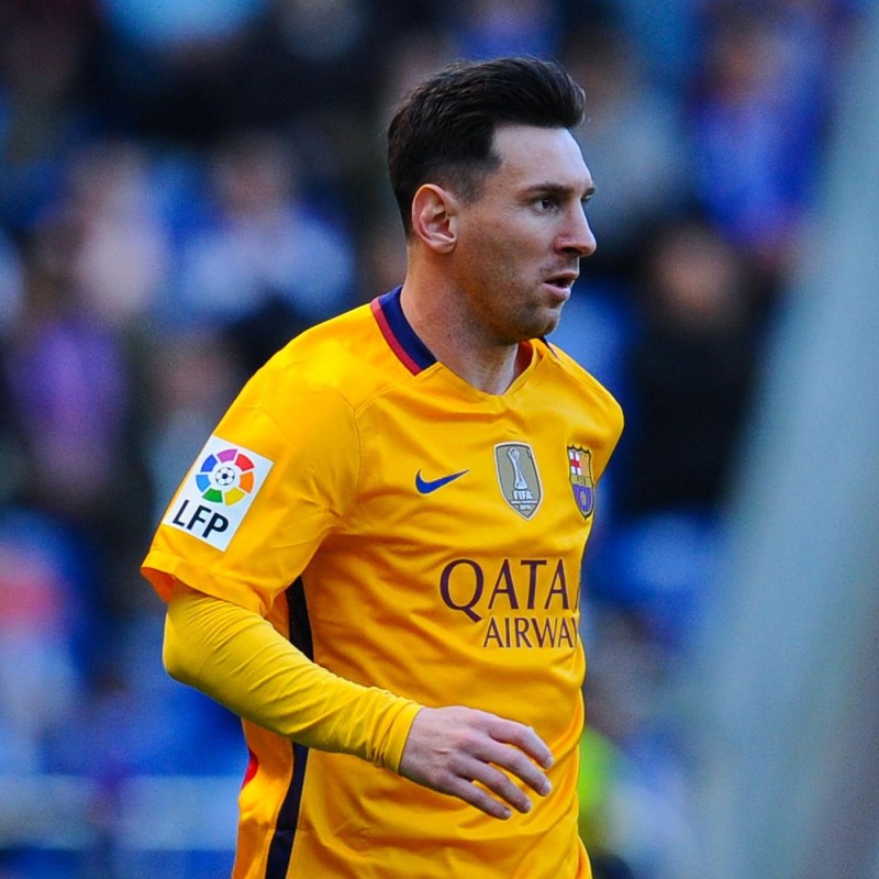 Messi's Barcelona Match Shirt, 2015/16