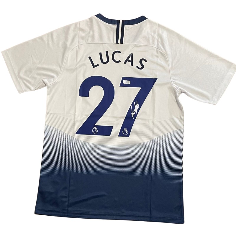 Lucas Moura's Tottenham Hotspur 2018/19 Signed Replica Shirt