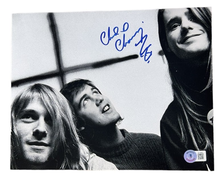 Nirvana Chad Channing Signed Photograph