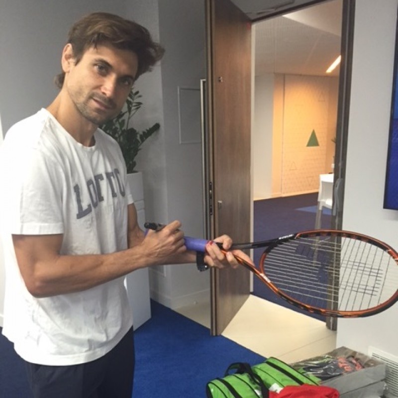 Signed David Ferrer Tennis Racket 